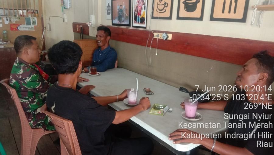 Babinsa Sungai Nyiur Koramil 02/TM, Gelar Pengawasan Komduk, Warga Komitmen Jaga Kamtibmas