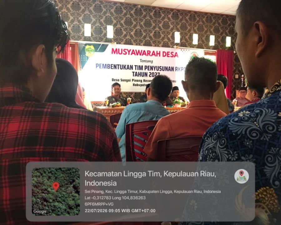 Babinsa Sungai Pinang Hadiri Pembentukan Tim Penyusun RKPDes Tahun 2027, Dorong Perencanaan Pembangu