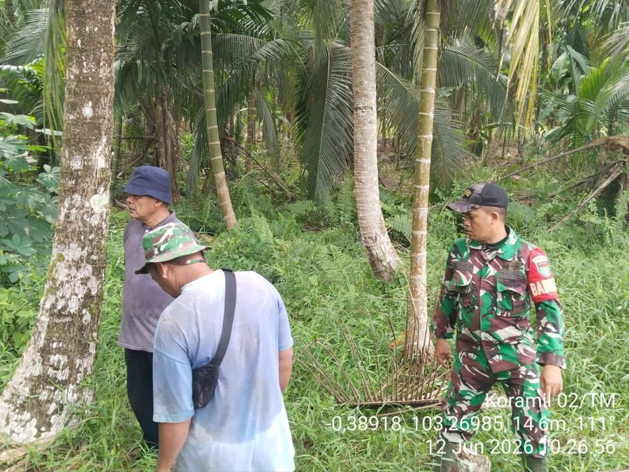 Babinsa Tanjung Baru Koramil 02/TM, Patroli Karhutla di Tekulai Hilir, Tidak Temukan Titik Api