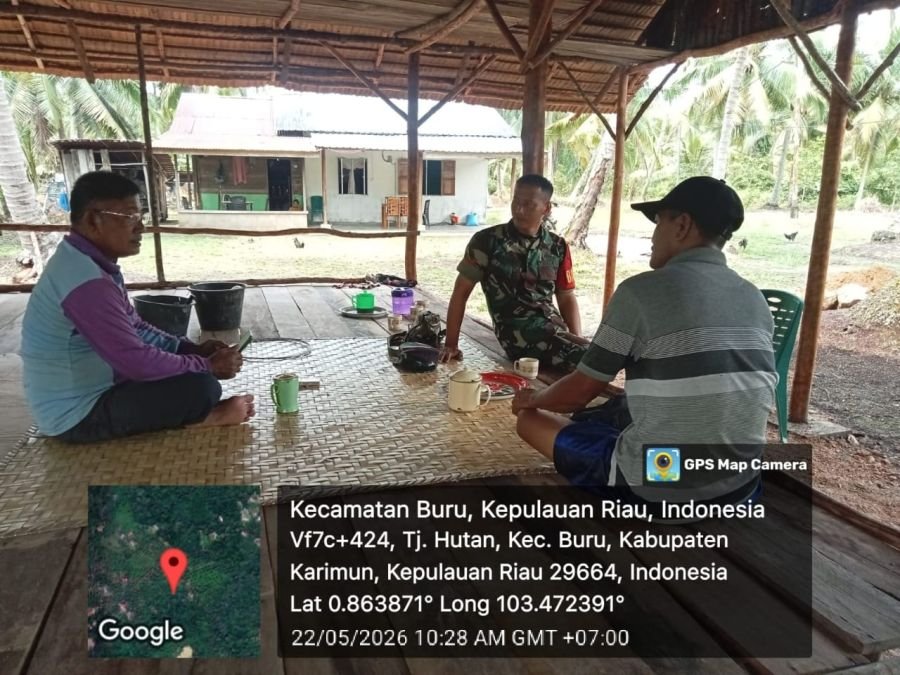 Babinsa Tanjung Hutan Jalin Silaturahmi Erat dengan Tokoh Masyarakat
