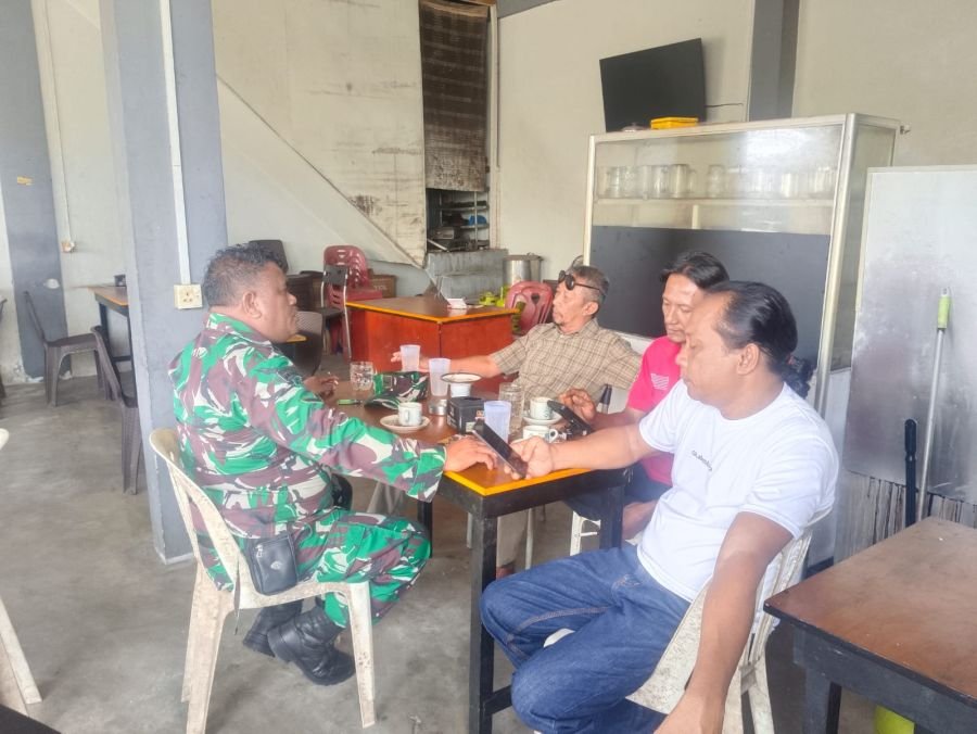 Babinsa Tanjung Unggat Ajak Warga Waspadai Bahaya Karhutla