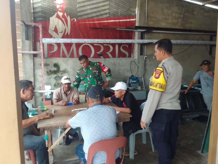 BABINSA TANJUNG UNGGAT BERSAMA BHABINKAMTIBMAS KOORDINASIKAN RENCANA PEMASANGAN LAMPU PENERANGAN JAL