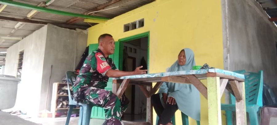 Babinsa Tebing Gerak Cepat, Kuatkan Silaturahmi Warga