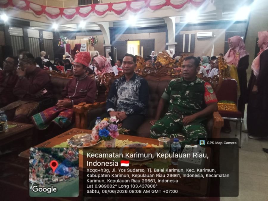 Babinsa Tebing Hadiri Pelepasan  Siswa SD 004N, Dorong Lanjut Pendidikan