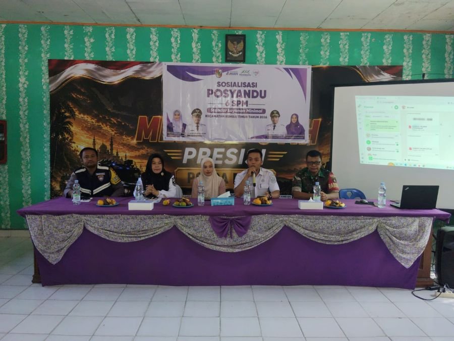 Babinsa Tebing Tinggi Okura Turun Langsung, Sosialisasi Posyandu 6 SPM Perkuat Layanan Kesehatan