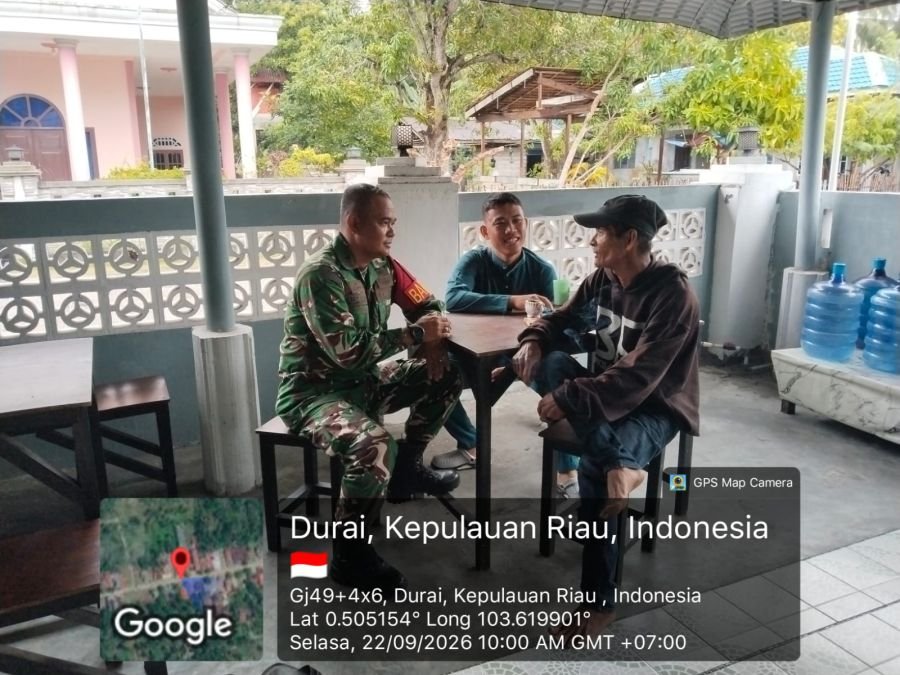Babinsa Telaga Tujuh Ajak Warga Jaga Kamtibmas