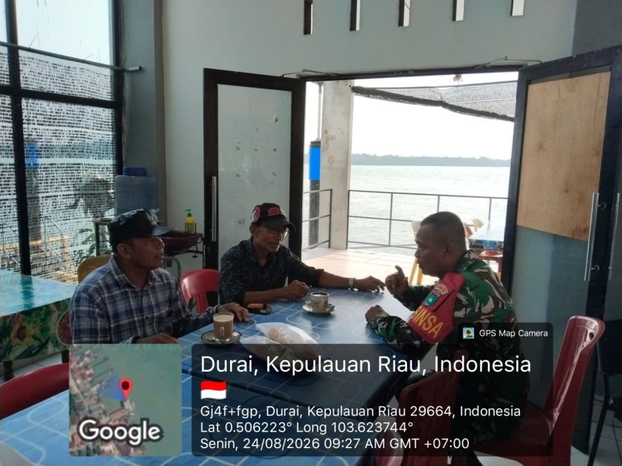 Babinsa Telaga Tujuh Perkuat Deteksi Dini Lewat Komunikasi dengan Warga