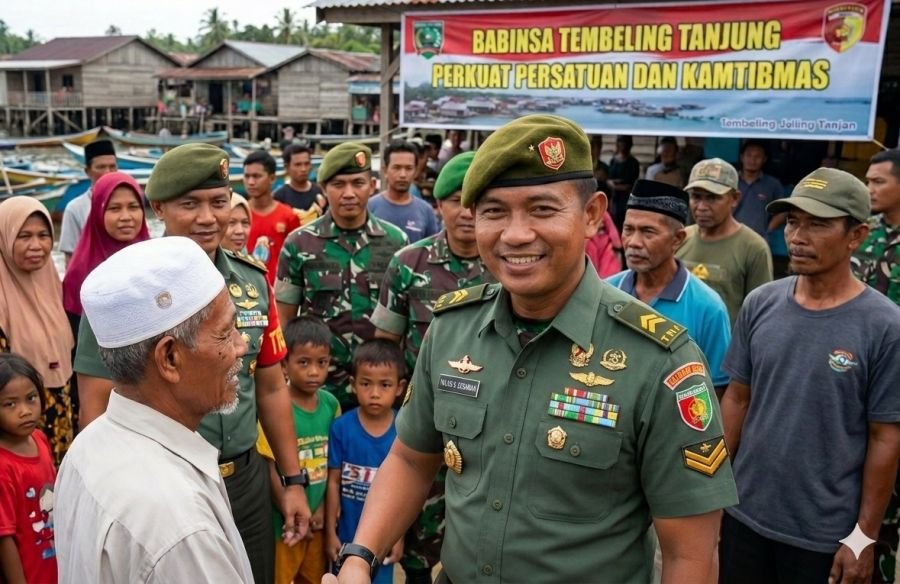 Babinsa Tembeling Tanjung Perkuat Persatuan dan Kamtibmas Warga