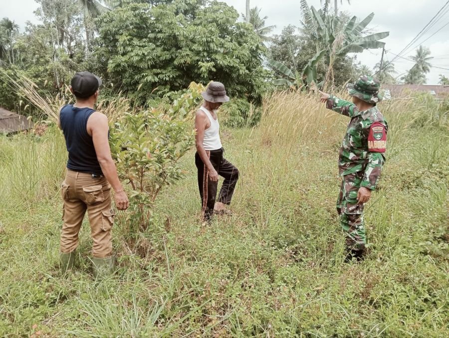Babinsa Tenayan Raya Bersama MPA Gencarkan Patroli dan Edukasi Cegah Karhutla