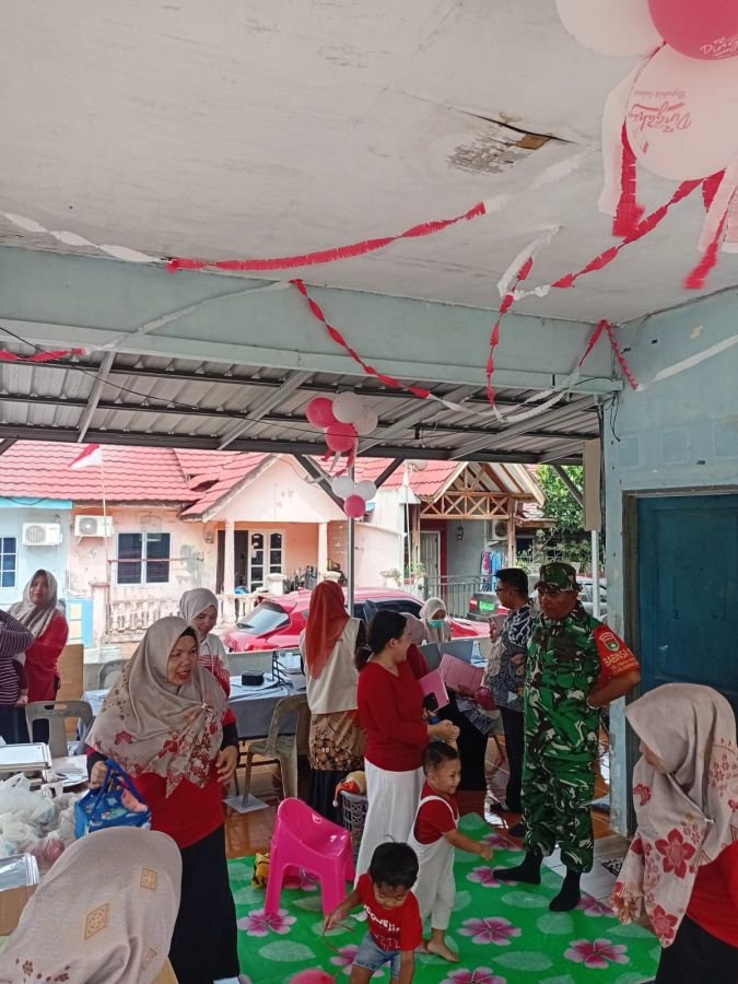 Babinsa Tiban Baru Pantau Posyandu, Cegah Stunting Sejak Dini