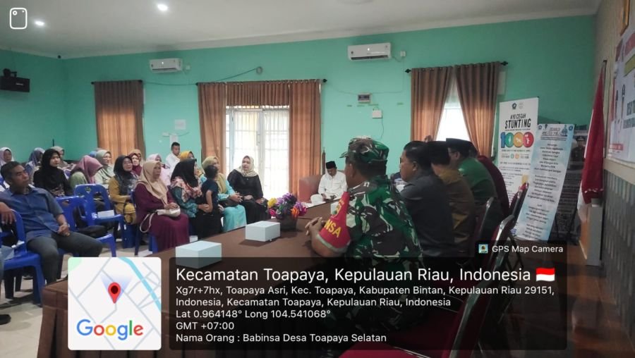 BABINSA TOAPAYA SELATAN HADIRI PEMBENTUKAN TIM RKP DESA TAHUN 2027.
