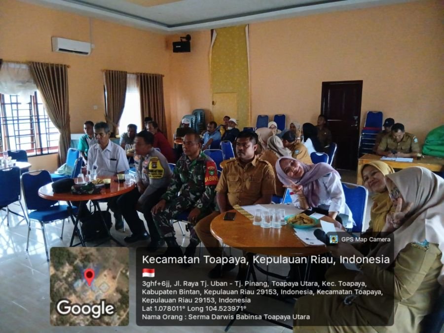 Babinsa Toapaya Utara Hadiri Pelantikan Panitia Pemilihan Kepala Desa Periode 2027–2035