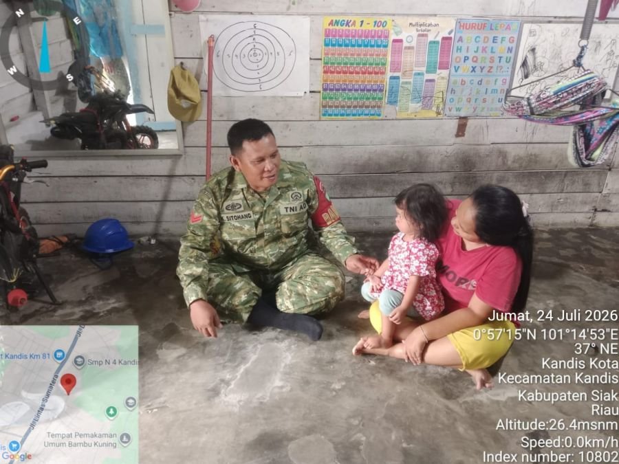 Babinsa Turun ke Lapangan, Pastikan Kondisi Anak Stunting Terpantau