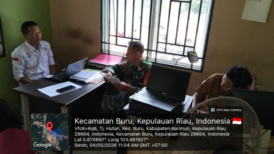 Babinsa Turun Langsung, Perkuat Sinergi Desa Tanjung Hutan