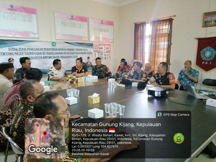 Babinsa Wilayah Kecamatan Gunung Kijang Hadiri Sosialisasi Penegakan Perda No. 1 Tahun 2024.
