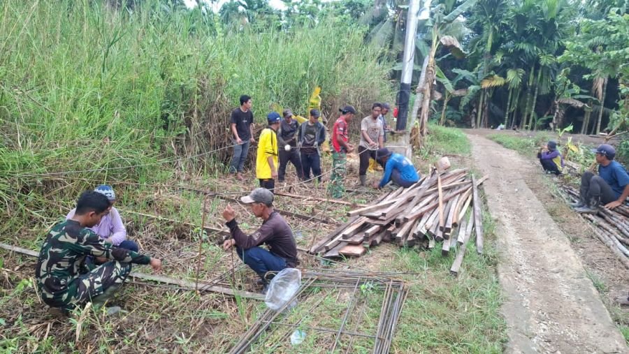 Bahu Membahu! Jembatan Perintis Garuda Program Presiden Prabowo Mulai Dibangun di Lintas Enok