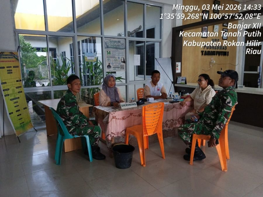 Babinsa Tanah Putih Kawal Skrining Katarak, Dua Lansia Jalani Pemeriksaan