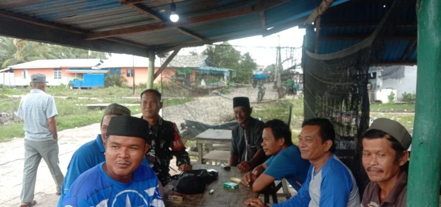 Batuud Koramil 11/PBR Gelar Komduk Bersama Masyarakat Desa Pulau Burung.