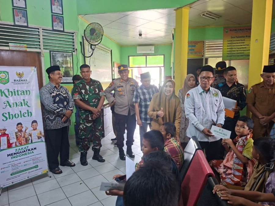 BAZNAS Siak Gelar Sunat Massal, Puluhan Anak Terima Bantuan