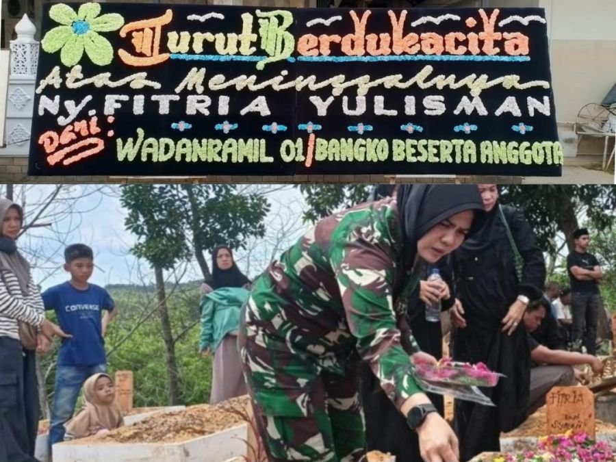 Berduka, Kapten Cba (K) Karnilawati Lepas Kepergian Ny Fitria Yulisman