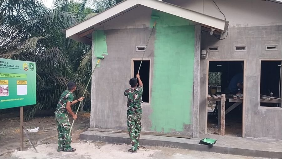 Berkat Kekompakan Satgas TMMD dan Warga, RTLH Milik Ibu Sulastri Mulai Tampakkan Hasil