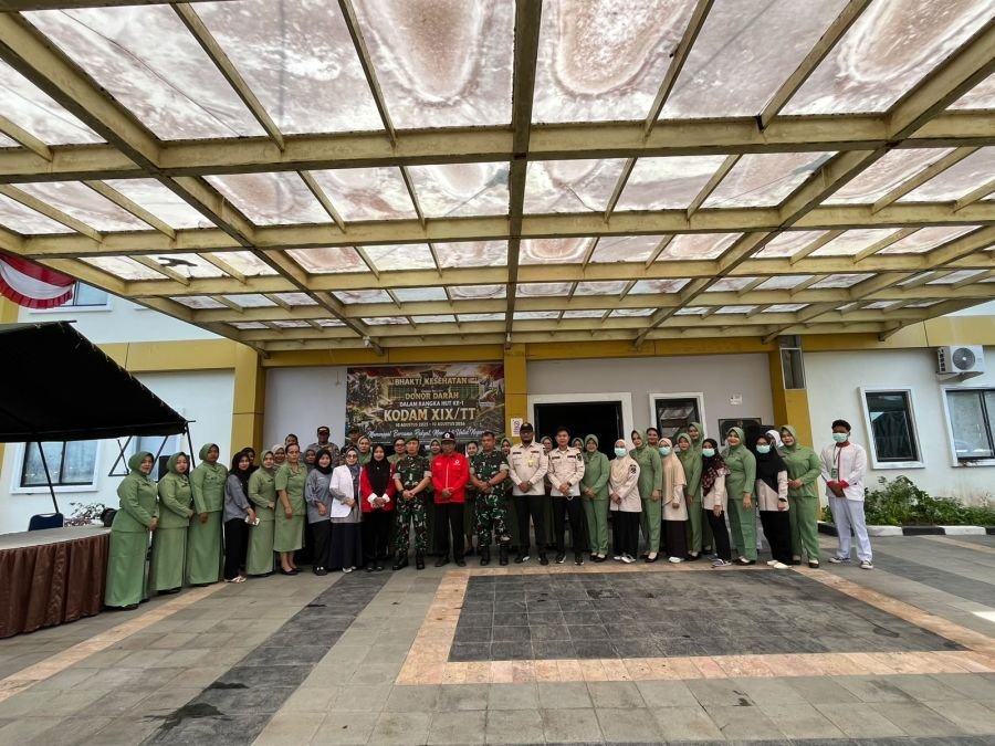 Brigif TP 89/GG Gelar Donor Darah, Sambut HUT Ke-1 Kodam XIX/TT dan HUT Brigif TP 89/GG