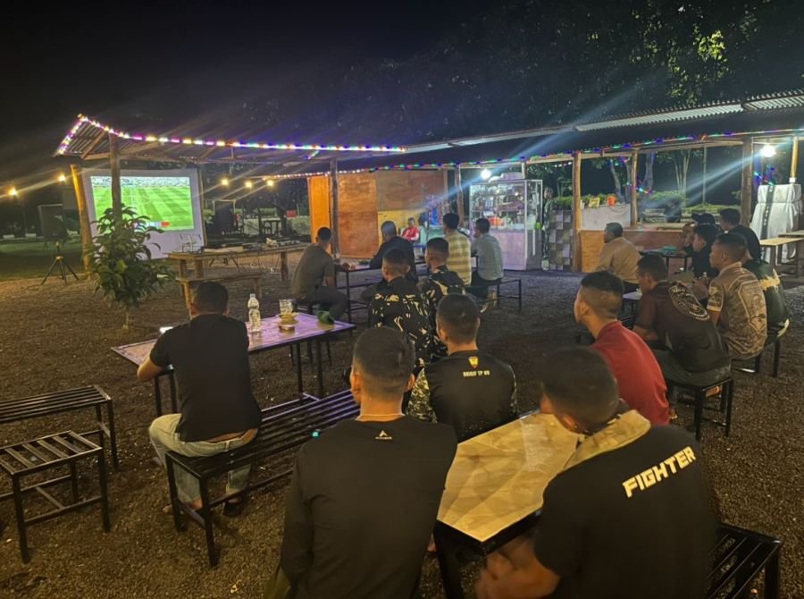 Brigif TP 89/GG Gelar Nobar Piala Dunia 2026, Perkuat Kebersamaan Prajurit di Marshalling Area
