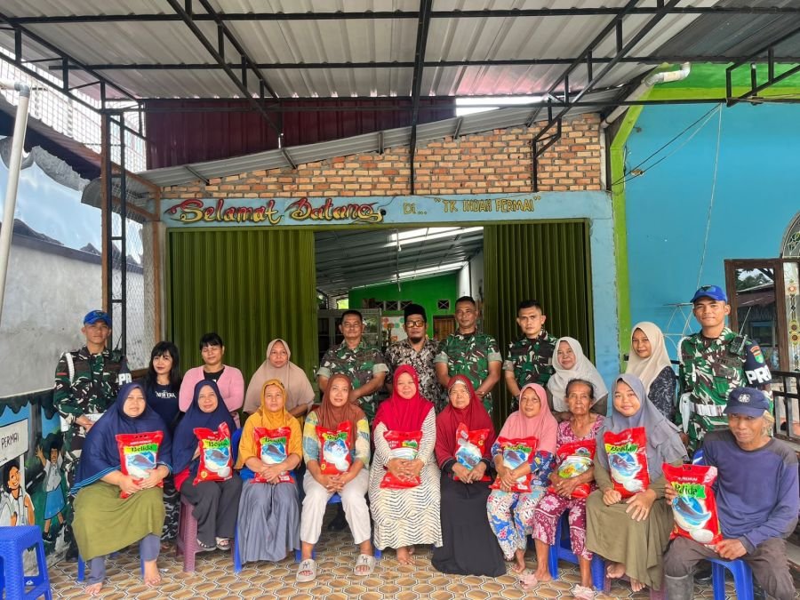 Brigif TP 89/GG Laksanakan Bakti Sosial Bersama Yayasan Peduli Masyarakat Miskin Siak