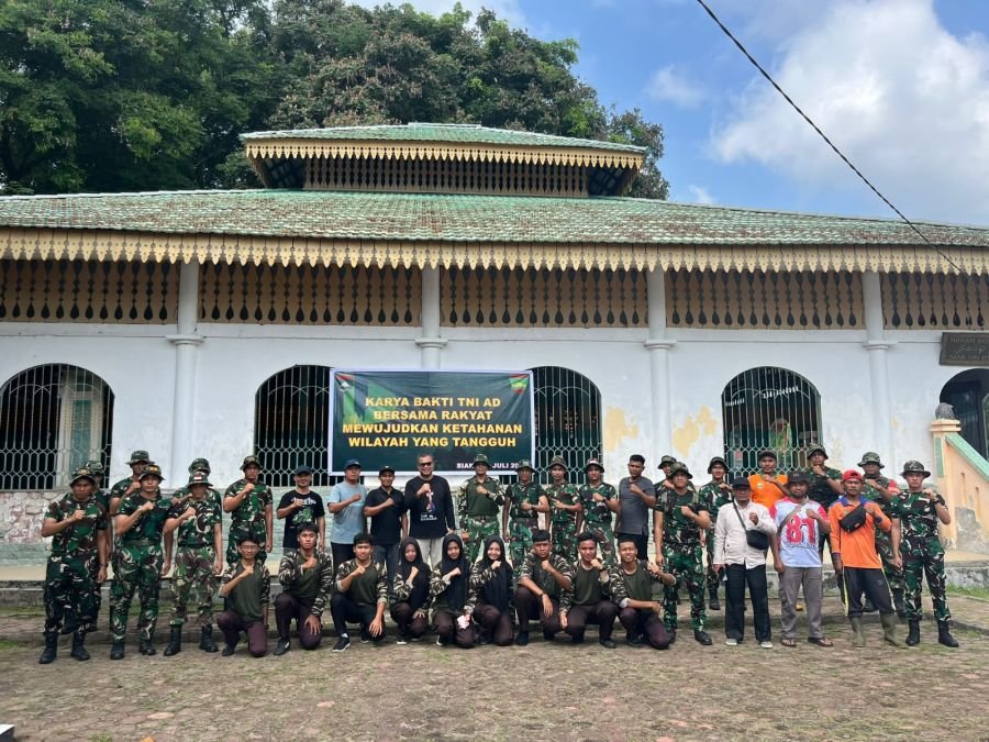 Brigif TP 89/GG Laksanakan Karya Bakti Sambut HUT Kodam XIX/Tuanku Tambusai
