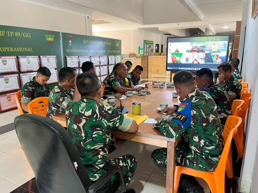 Brigif TP 89/GG Pertajam Kesiapan Operasional, Seluruh Jajaran Bedah Rencana Latihan Secara Detail