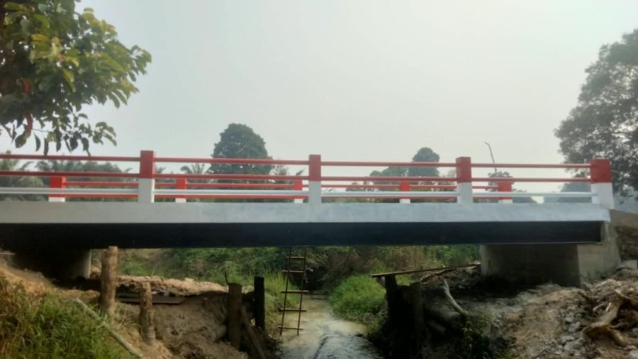 Buka Keterisolasian Wilayah, Pembangunan Jembatan Garuda Tahap VI di Desa Pantai Cermin Dikebut