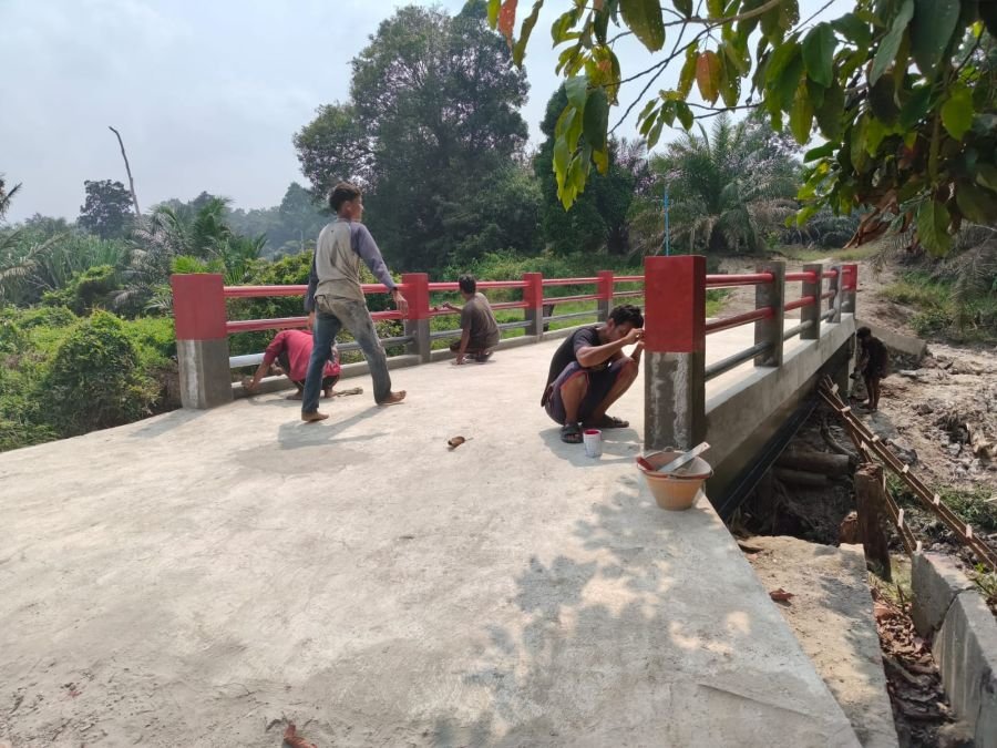 Buka Keterisolasian Wilayah, Pembangunan Jembatan Garuda Tahap VI Desa Pantai Cermin Dikebut