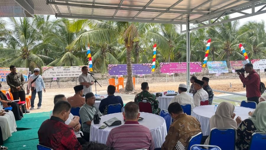 Bupati Inhil Resmikan Wisata Taman Kolam 3 Putri di Desa Sungai Luar