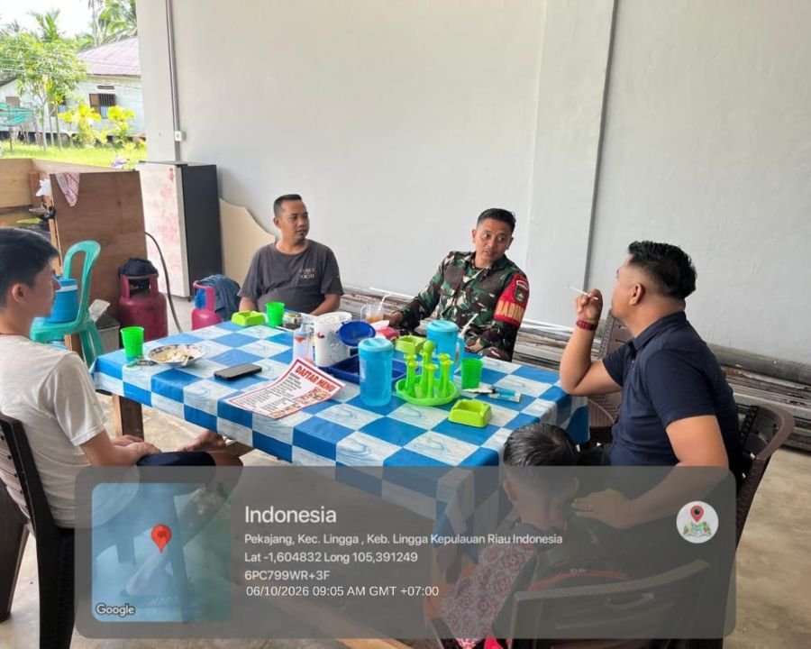 Cegah Generasi Muda Terjerumus Narkoba, Babinsa Koramil 05/Daik Gencar Sosialisasi di Desa Pekajang