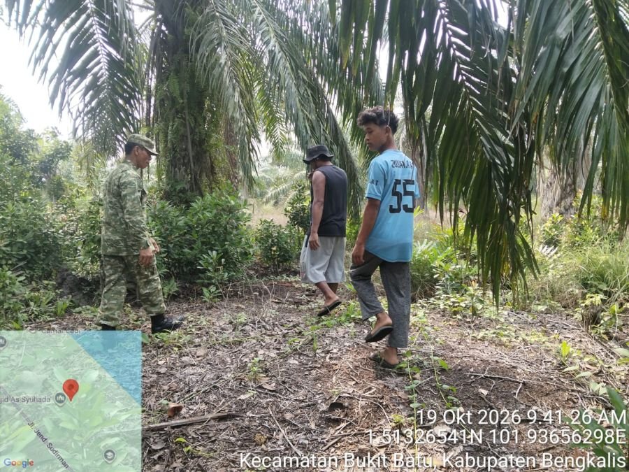 Cegah Karhutla, Babinsa dan Masyarakat Perkuat Patroli di Desa Sepahat