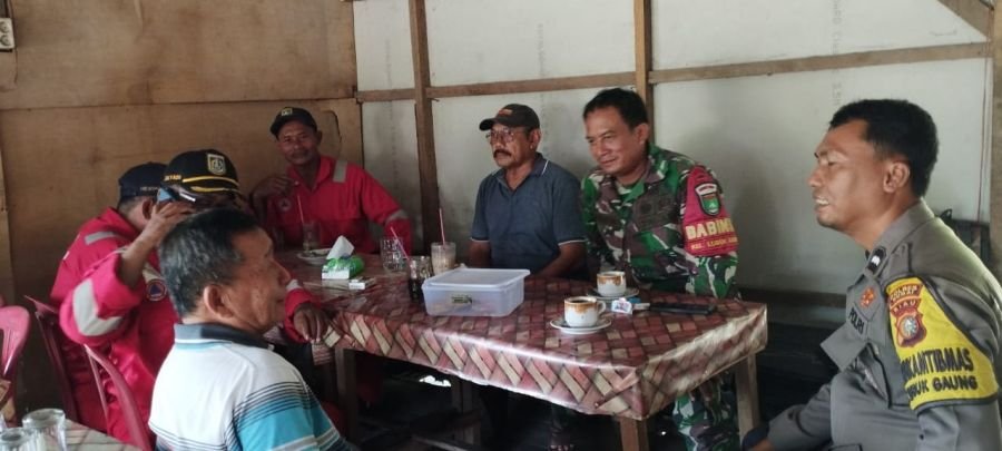 Babinsa Lubuk Gaung Patroli Karhutla, Nihil Titik Api dan Asap