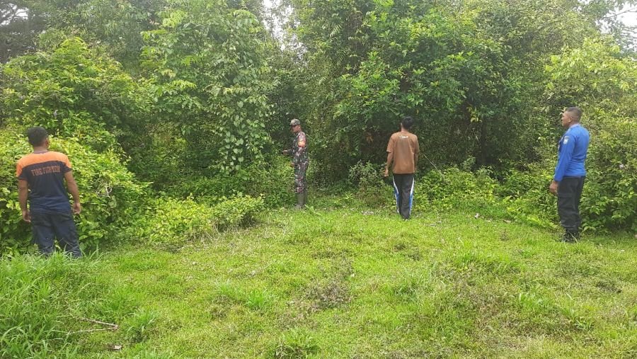 Cegah Karhutla, Babinsa Koramil 05/Bukit Batu Bersama Instansi Terkait Patroli di Desa Sepotong