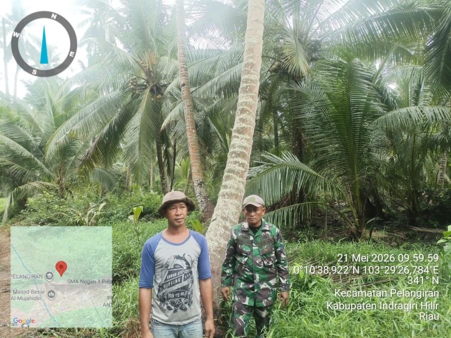 Cegah Karhutla, Babinsa Koramil 10/PLG Serma Sugianto Tingkatkan Patroli Tapal Batas