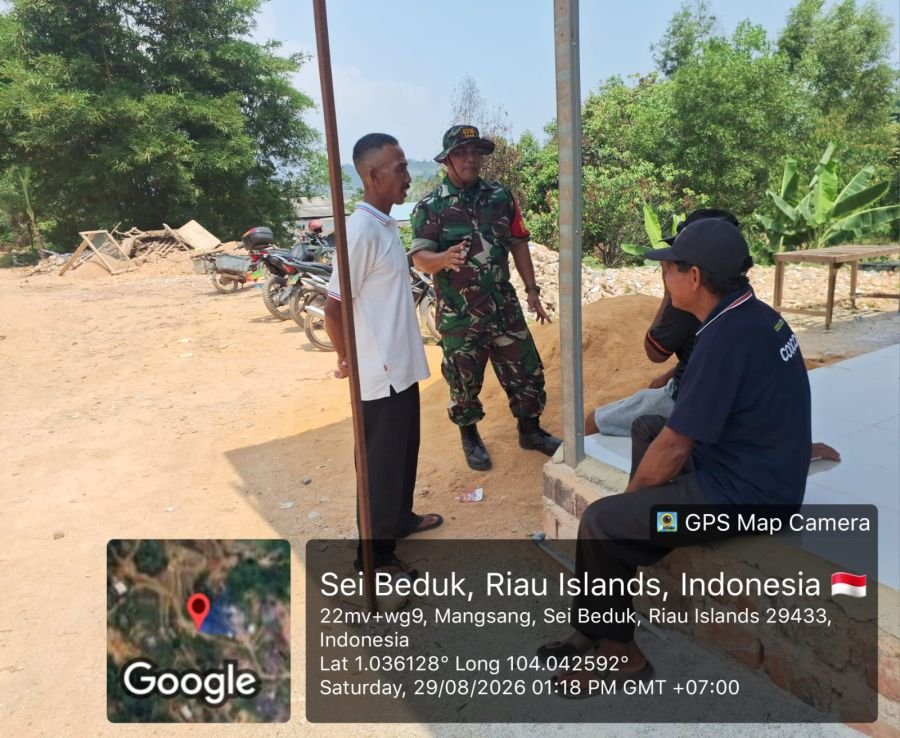 Cegah Karhutla, Babinsa Mangsang Ajak Warga Peduli Lingkungan dan Kesehatan
