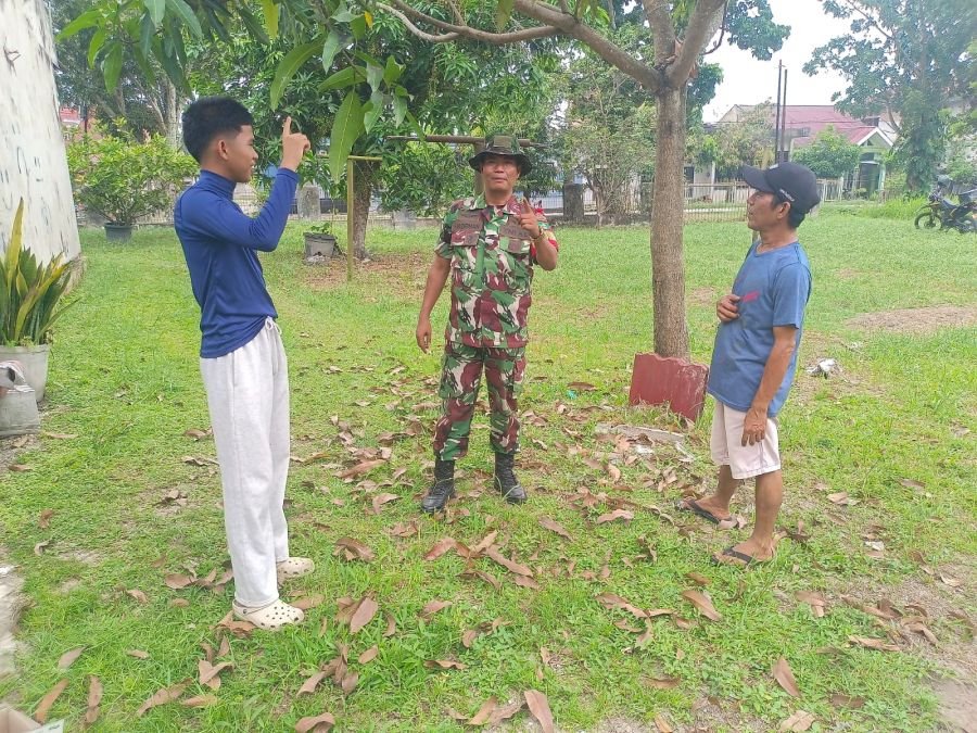 Cegah Karhutla, Babinsa Rumbai Ajak Warga Waspadai Potensi Kebakaran