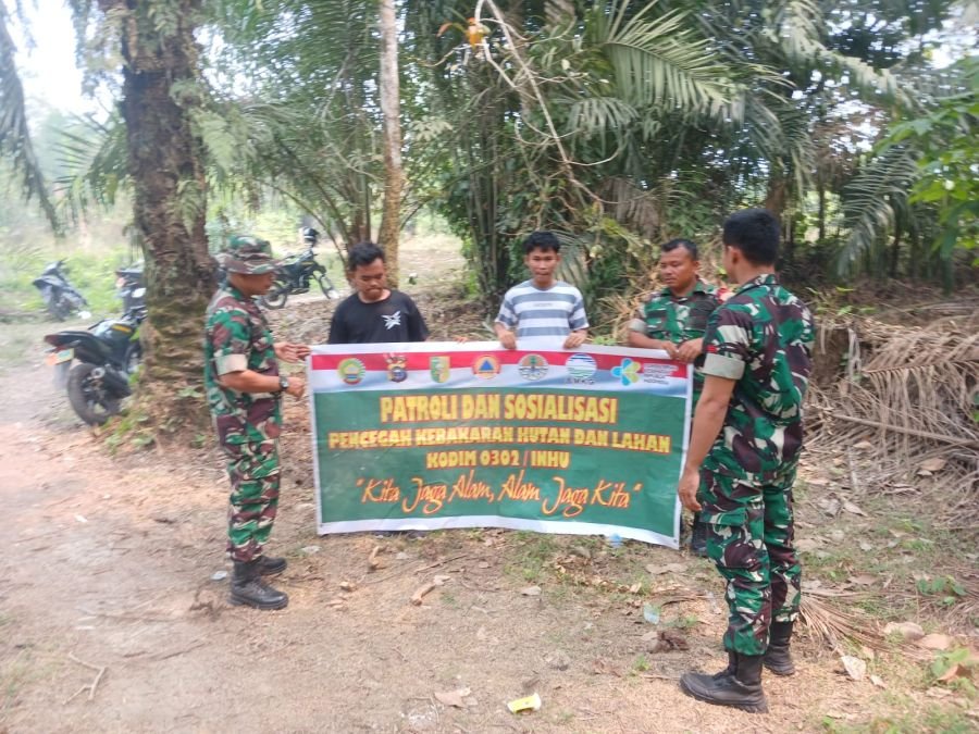 Cegah Karhutla, Babinsa Tingkatkan Pemantauan dan Edukasi kepada Masyarakat