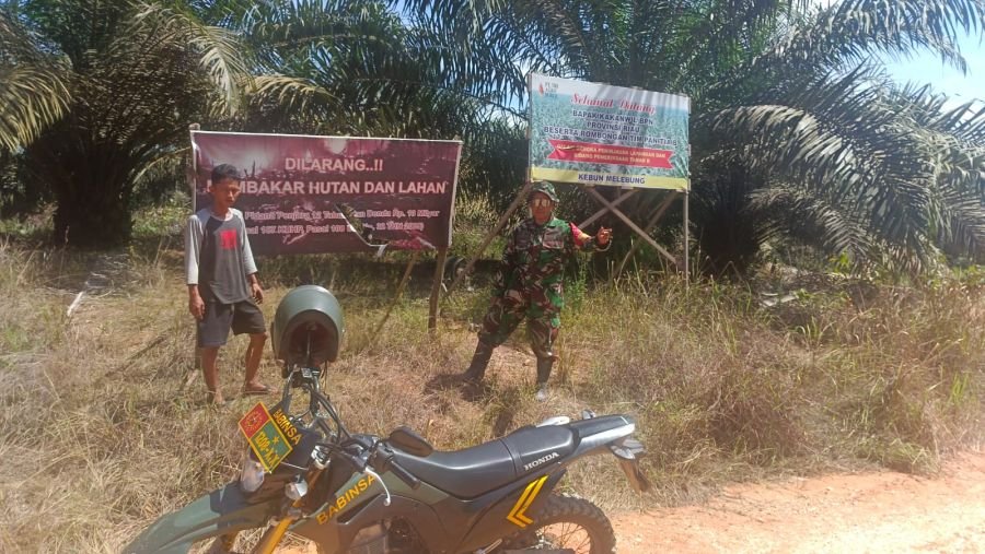 Cegah Karhutla Sejak Dini, Babinsa Ajak Warga Peduli Lingkungan