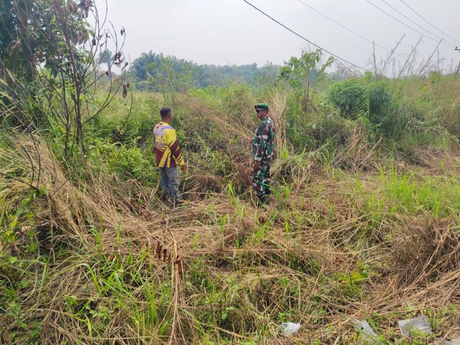 Cegah Karhutla Sejak Dini, Babinsa Koramil 04/Lph Patroli Sasar Kawasan Rawan di Rumbai Timur