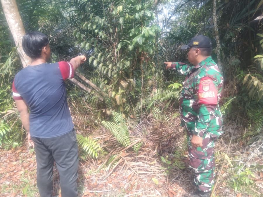 Cegah Karhutla Sejak Dini, Babinsa dan MPA Turun Langsung Edukasi Warga