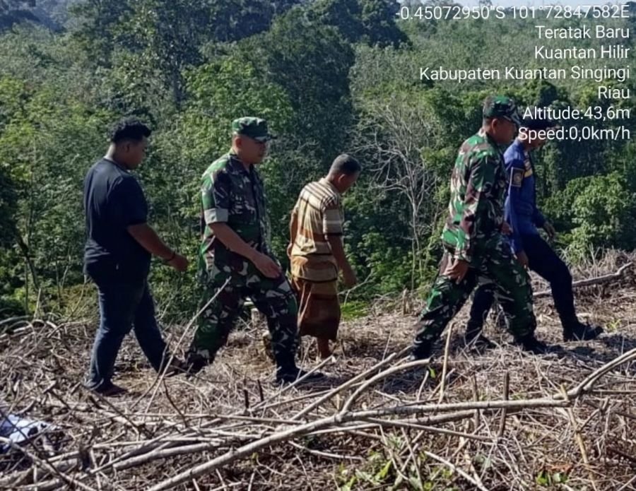 Cegah Karhutla Sejak Dini, Babinsa Ramil 07/KH Gencarkan Patroli dan Sosialisasi