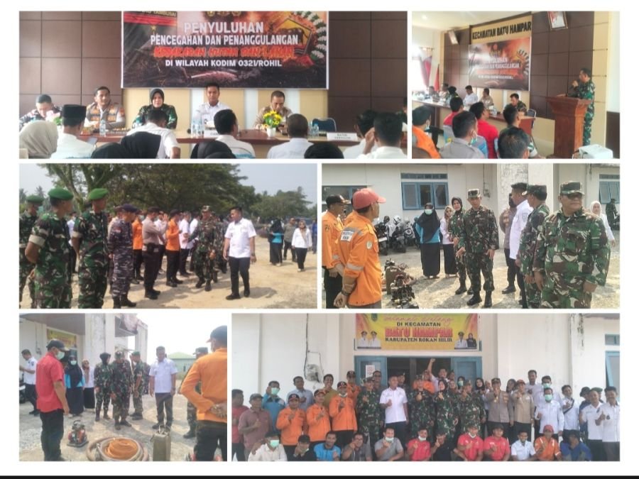Cegah Karhutla, Tim Mabes TNI Gelar Penyuluhan di Batu Hampar Rohil
