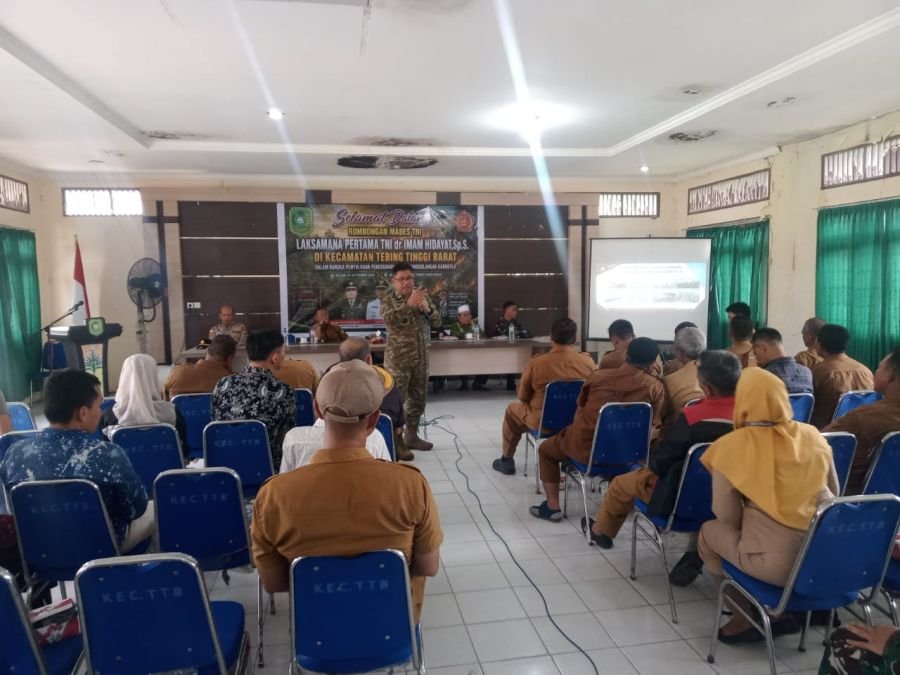 Cegah Karhutla, Tim Penyuluh Mabes TNI Gelar Sosialisasi di Tebing Tinggi Barat Kepulauan Meranti