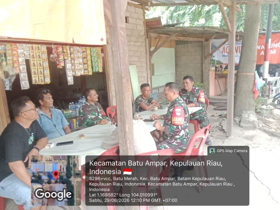 Cegah Kebakaran, Babinsa Batu Ampar Aktif Edukasi Warga