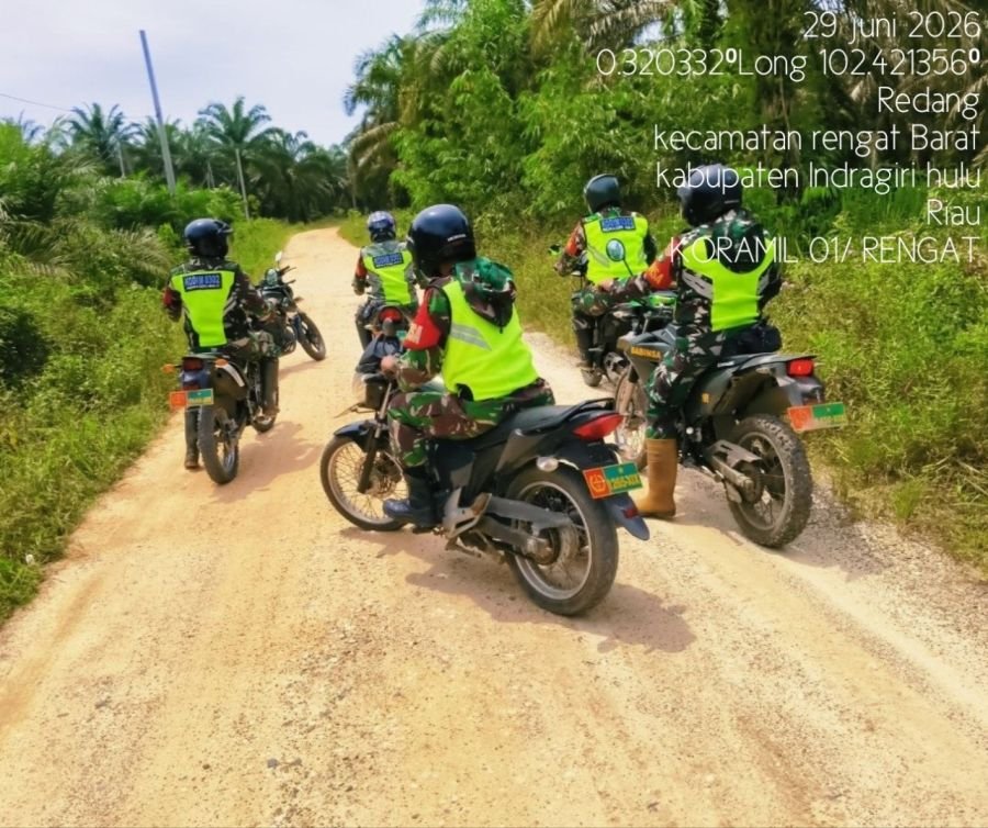 Cegah Kebakaran Hutan, Babinsa Koramil 01 Sertu Edi Putra Gencarkan Patroli dan Sosialisasi Karhutla