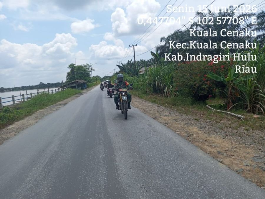Cegah Kebakaran Hutan, Babinsa Koramil 01/Rengat Intensifkan Patroli dan Sosialisasi Karhutla